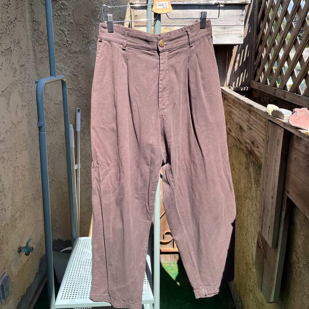 Size S Petite Espresso Brown Trousers